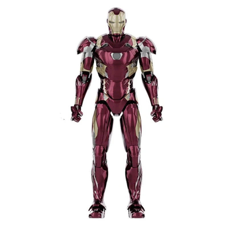 Marvel Iron Man MK46 Assembled Model 10in 1/7 scale Action Figures Reactors can emit light Collect Ornament Boy Toy Gift