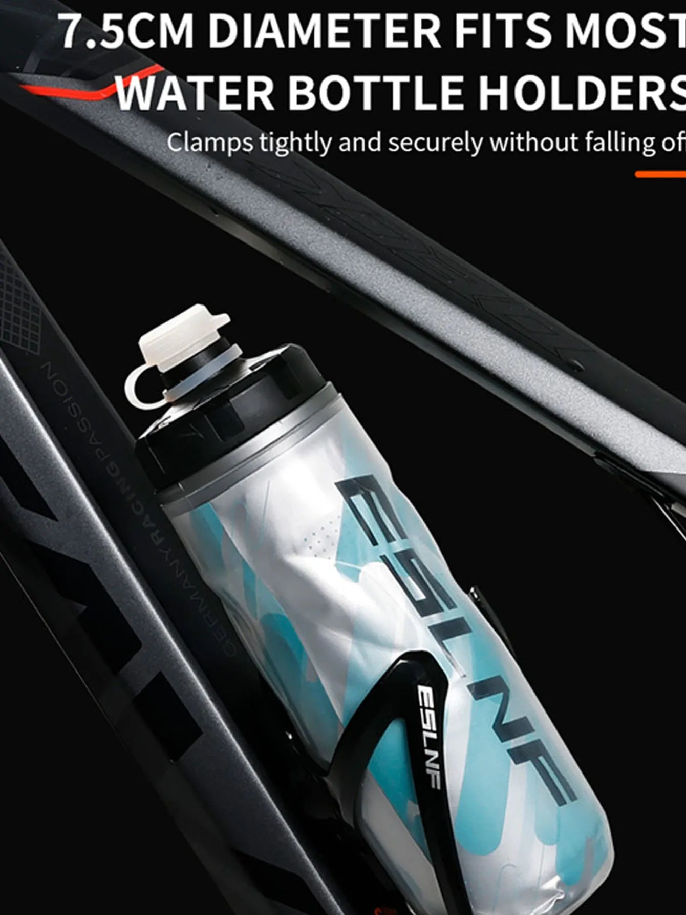 610ML Cycling Keep Cold Water Bottle MTB Road bike Portable Cup Lightweight Outdoor Cycling Water bottle Bike Accessory
