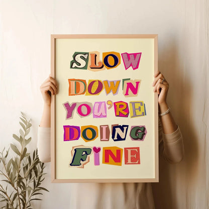 Simple Trendy Text Printing Poster, Simple Canvas Wall Decoration, Modern Art Home Decoration, Living Room Decoration