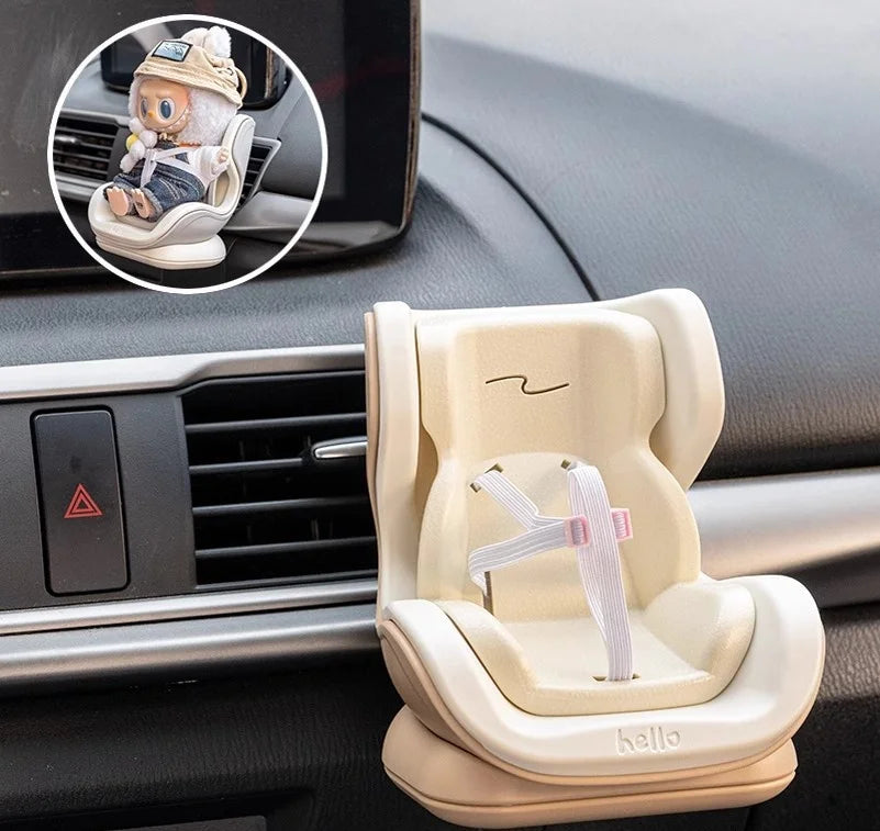 Doll Accessory For Labubu Plush Doll Car Accessory Compatible Car Air Conditioning Vent Cute Car Decoration Hanging Ornament