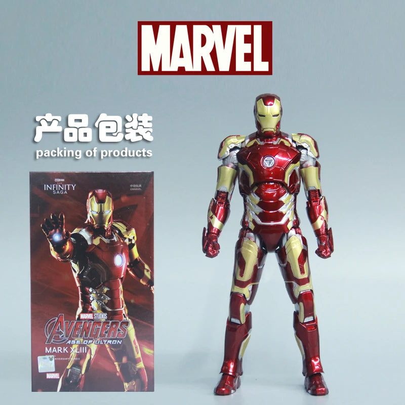Marvel Avengers ZD Toys Iron Man MK3 MK1 MK6 MK7 MK5 Tony Stark Iron Patriot War Machine Action Figure Ironman Collect Toy Gift