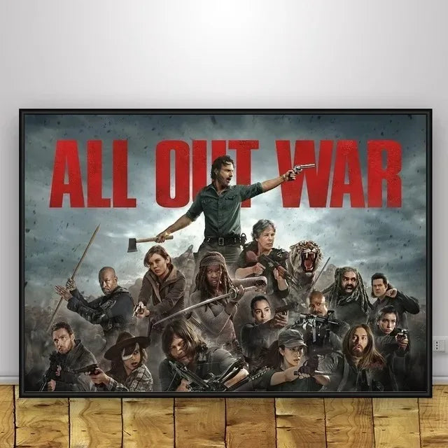 Classic Art Poster The Walking Dead The Comic Wall Art Paint Wall Decor Canvas Painting Prints Interior Bar Cafe No Frame