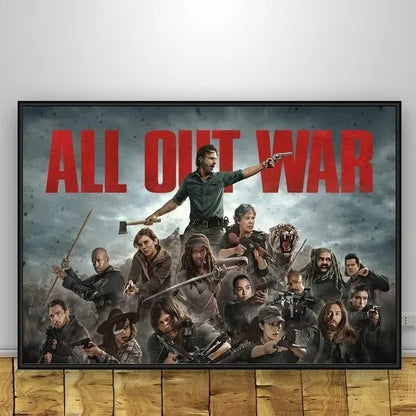 Classic Art Poster The Walking Dead The Comic Wall Art Paint Wall Decor Canvas Painting Prints Interior Bar Cafe No Frame