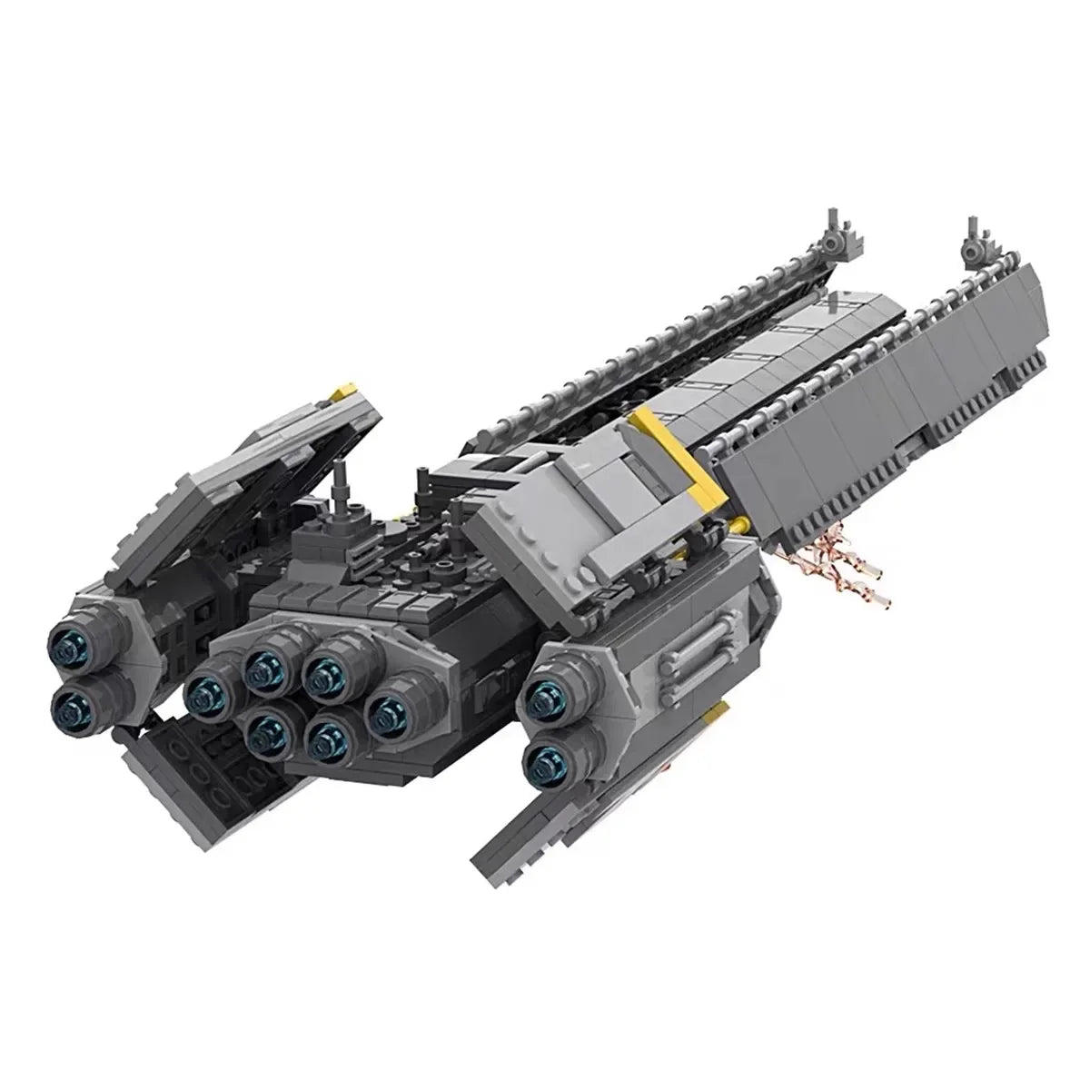 Bricklink MOC Hell Space Wars Game Divers 2 Super Destroyer Spaceship Sets Creative Building Blocks Kid Toys Christmas Gift