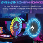 Smart RGB Pickup Lights LED 3D Ambient Lamp Sound Control Music Rhythm Lights Air Freshener for Car Gaming TV Creative Decora