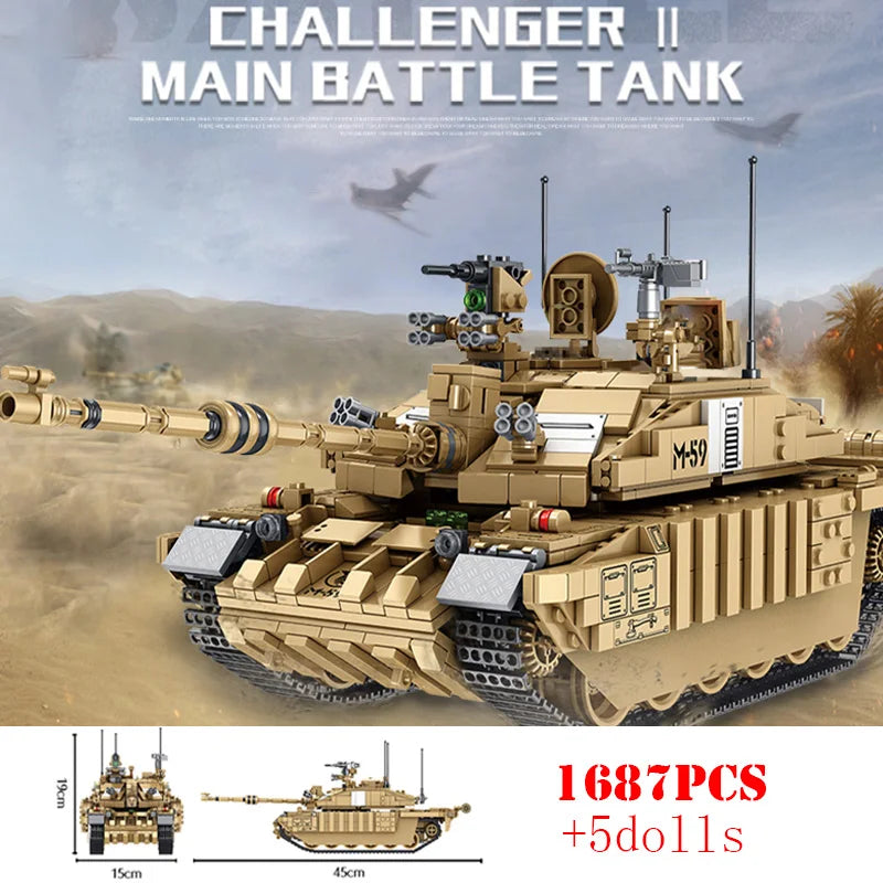 Military Heavy Tank Panzer VIII Maus Building Blocks German WW2 Soldier Police Army Weapons Bricks Children Toy Gifts for Adults