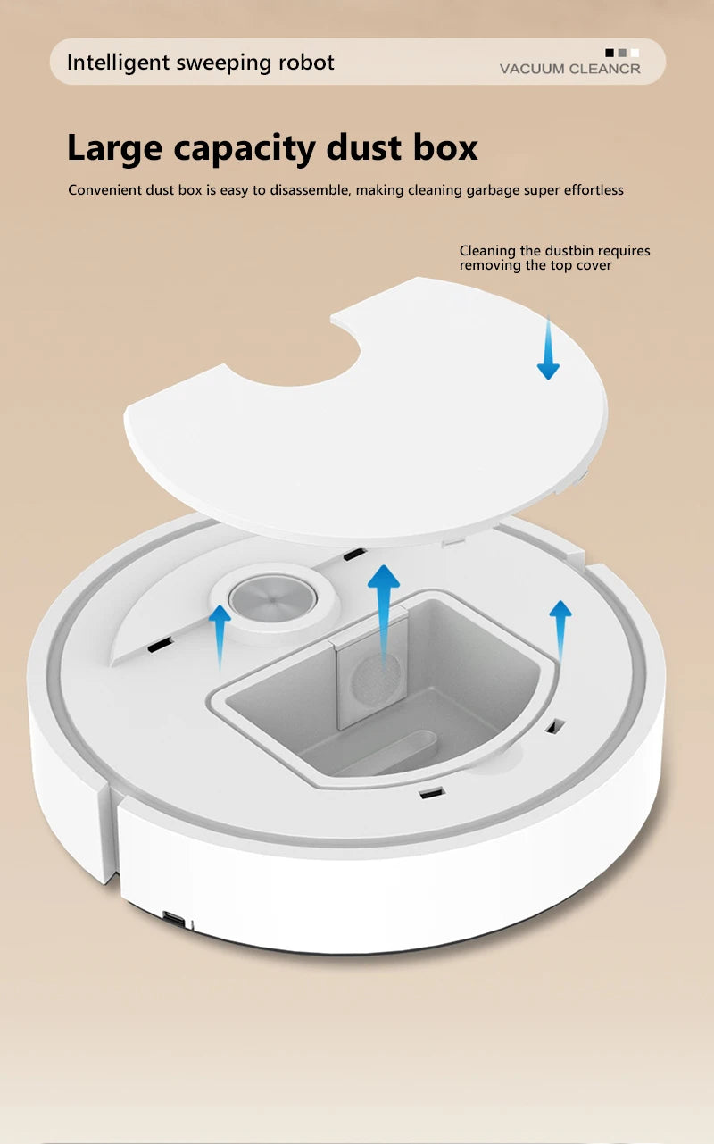 Xiaomi Smart Sweeping Robot 3-in-1 Smart Cleaner Household Rechargeable Fully Automatic Vacuum Cleaner 6000Pa Suction Pet Hair