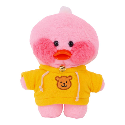 30cm Cafe LaLafanfan Duck Clothes Hoodie Cartoon Plush Toy Stuffed Soft Duck Doll Toys Animal Birthday Girl`s Gift for Kids DIY