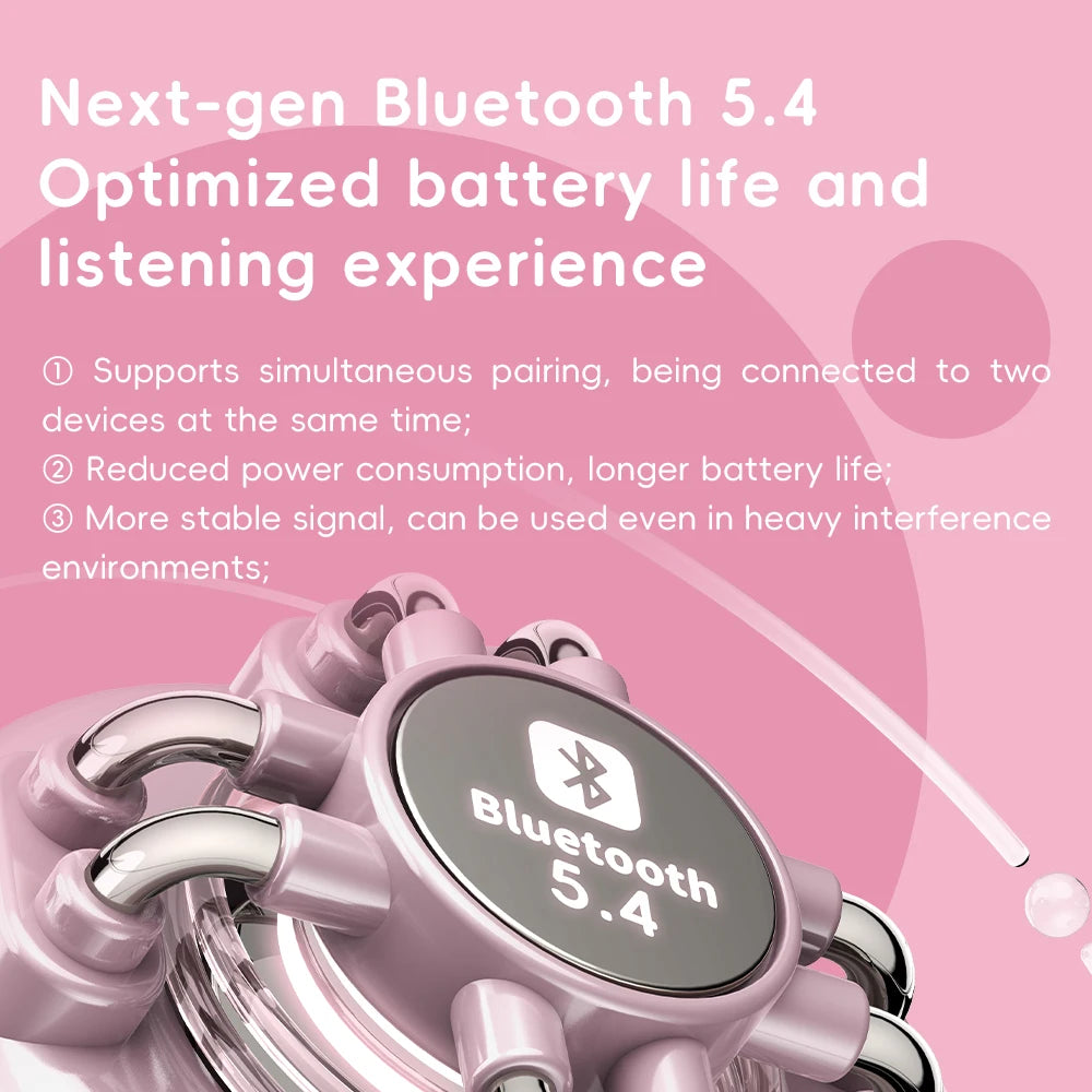 FiiO ANYTIME Bluetooth 5.4 Wireless Headphone Noise Cancelling Bluetooth Earphones Hi-Res Wireless Over-Ear Headphones with mic