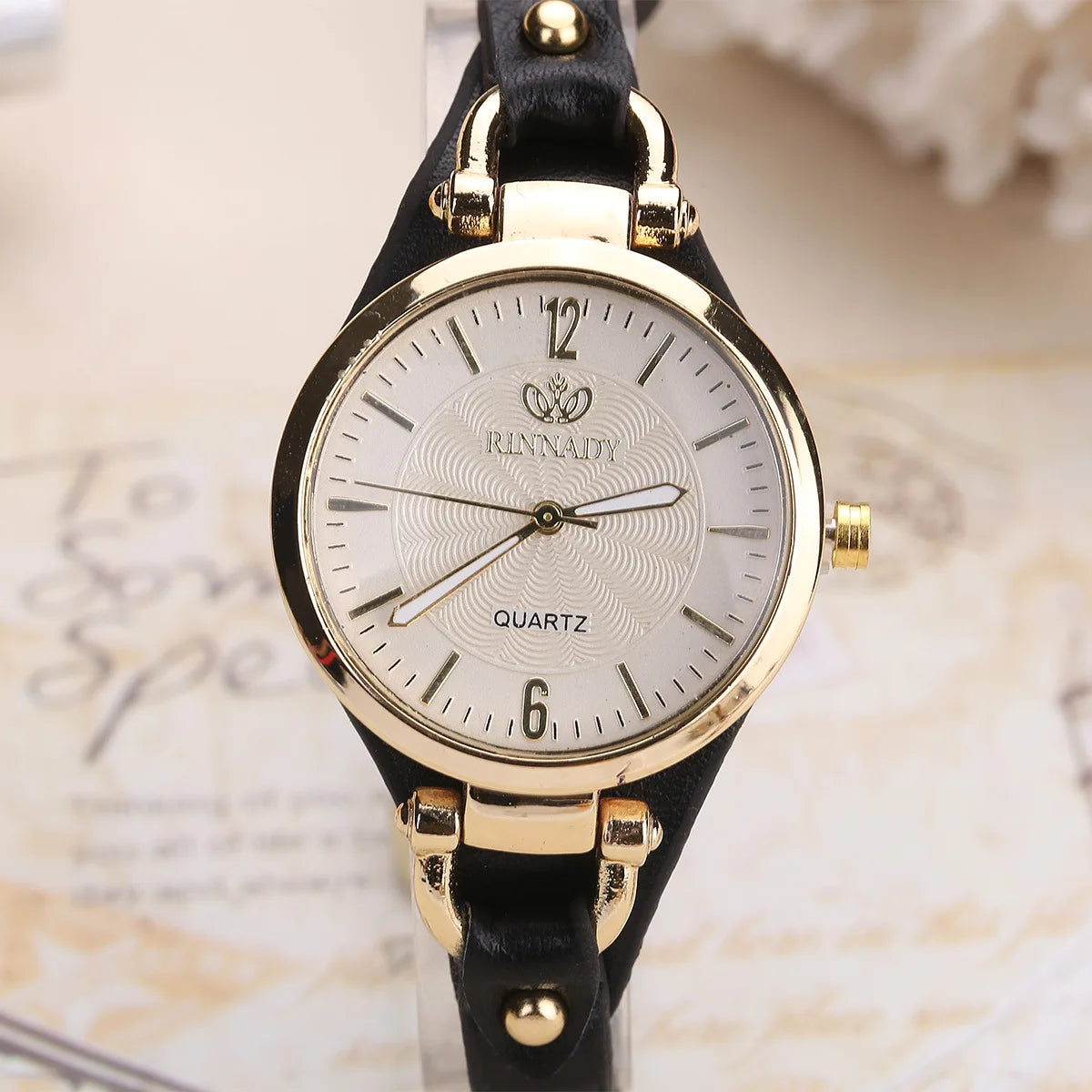 Women's Fashionable Minimalist Luxurious Quartz Watch Leather Dial