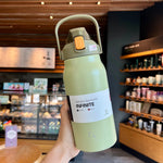 1.3L/1.7L Large Capacity Thermo Bottle Outdoor Mug Stainless Steel Thermos Water Bottle Portable Vaccum Flask Cold And Hot Tumbl