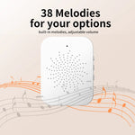 WiFi Video Doorbell 1080P HD Visual Wireless Smart Security Doorbell Camera IR Night Vision 2-Way Audio Real-Time Monitoring