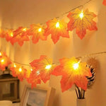 1PC USB/Battery Case Maple Leaf String Lights 10/20/40 LED Lights Waterproof For Halloween Outdoor Autumn Thanksgiving Decor