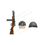 N601-650 MOC Military War Infantry Soldiers Action Figures Creative Bricks Accessories Building Blocks Children's Toys Gifts