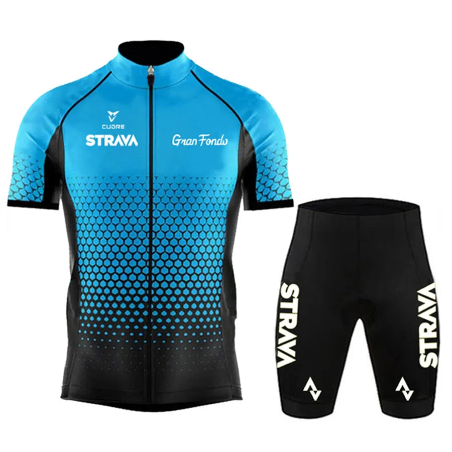 STRAVA wielershirtset voor heren