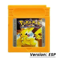 Pokemon Red Blue Crystal Golden Green Silver Yellow GBC Game Card 16 Bit Video Game Cartridge Console Cards For GB/SP