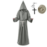 Monk Clothing Ancient Costume Medieval Monk Robe Wizard Clothing Priest Clothing Halloween Cos Costume