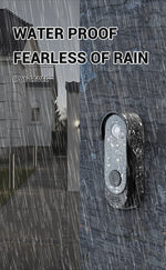 Smart Video Doorbell Outdoor Waterproof Intercom Doorbell Infrared Night Vision Audio Real-Time Monitoring Security Camera