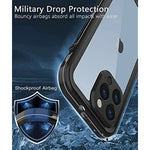 Full Sealed Clear IP68 Waterproof Case For iPhone 16 15 14 Plus 13 12 11 Pro Max Mini XS XR X Shockproof Cover Screen Protector