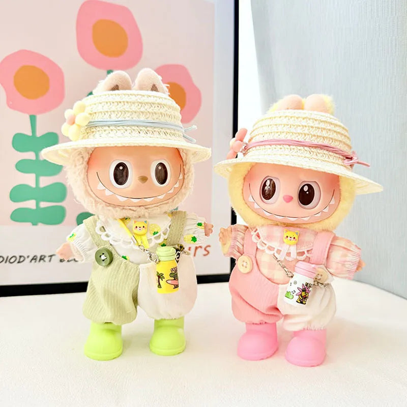 Labubu Doll Rain Boots Labubu I II III Idol Dolls Colorful Shoes and Headphones Multicolor Big Bow LabubusAccessories DIY Gifts