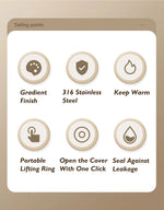 500ml large capacity thickened 316 stainless steel vacuum Thermal insulation portable Tumbler Thermos Water bottle Coffee cup