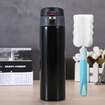 500M/16 Oz Insulated Mug Tritan Material Stainless Steel Metal Water Bottle Leakproof BPA Free Suitable for Hot and Cold Drinks