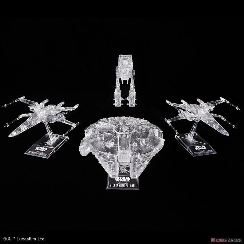 Spot Direct Delivery Bandai Original STAR WARS Anime Collectible Model Star Wars Series Action Figure Assembly Toys for Kids