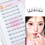 Self Adhesive Individual Eyelashes No Glue Needed Fluffy Cluster Eyelash Korean Fashion Manga Lash Extension for Daily Makeup