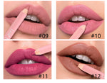 12Color Matte Lipliner Pencil Waterproof Plumping Stain Lipstick Natural Nude Pink Lip Liner Pro Outline The Lips Contour Makeup