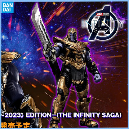 Genuine THE INFINITY SAGA Avengers: Endgame SHF  Iron Man Mark6 Mark85 Thanos Anime figure Movable toy Doll for Collector