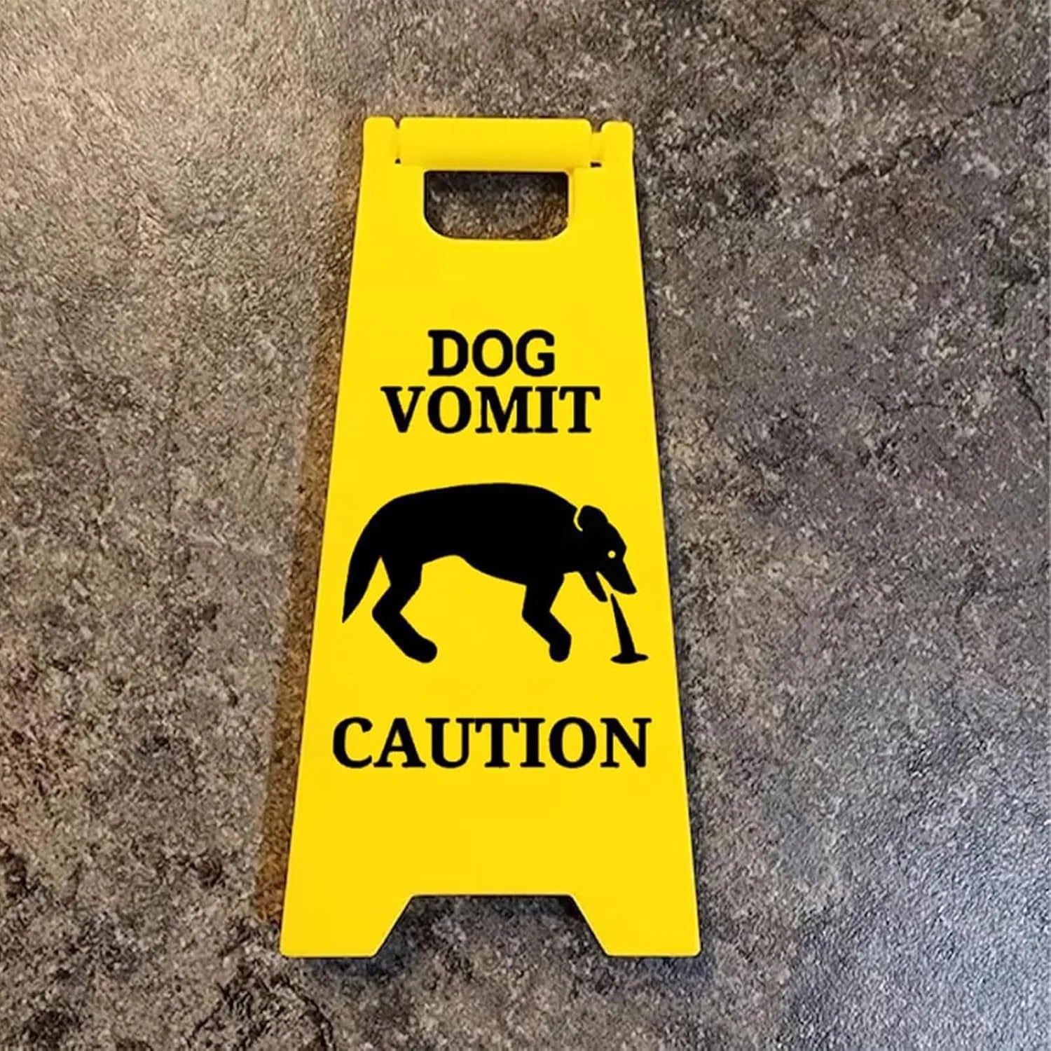 1Pc Cat Vomit Sign Funny Cat Dog Signs Decor, Yard Warning Sign Cat Vomit Sign