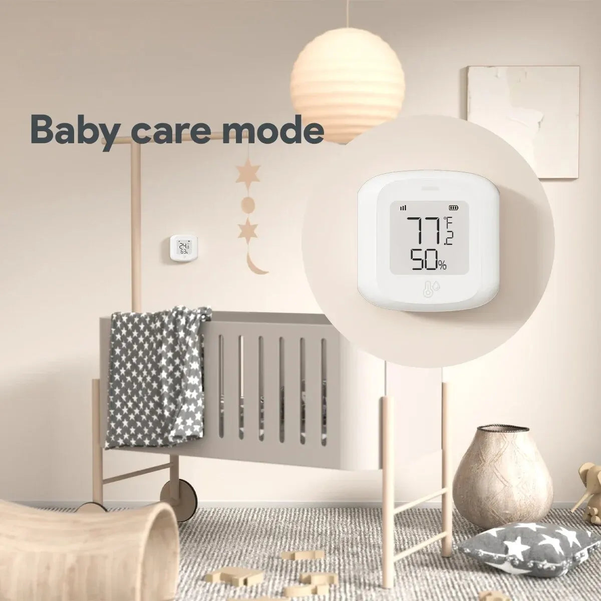 Smart WiFi/Zigbee Temperature and Humidity Sensor Indoor Hygrometer Thermometer with LCD Display Support Home Assistant Zigbee2m