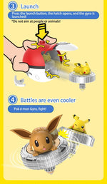 Genuine Pokemon Toys Ball Battle Gyro Pikachu Charmander Squirtle Mew Action Figure Model Pokeball Birthday Gift For Childre