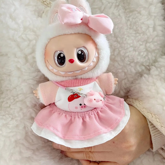Labubu Plush Doll Clothes – Cute Macaron Outfit