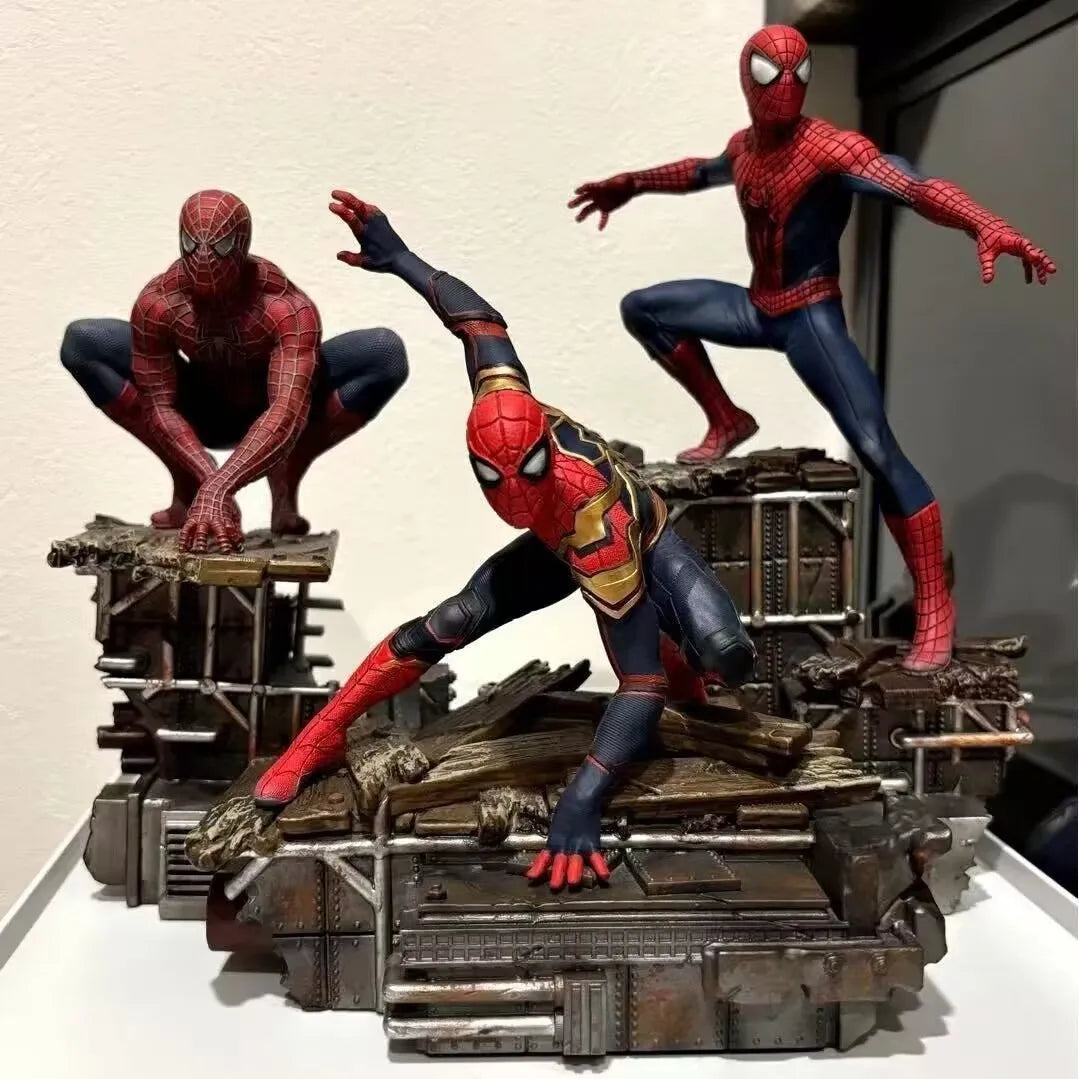 23cm Spider Man Figure Spiderman Anime Figurine Pvc Model Collection Statue Desk Decoration Dolls Children Toys Halloween Gifts