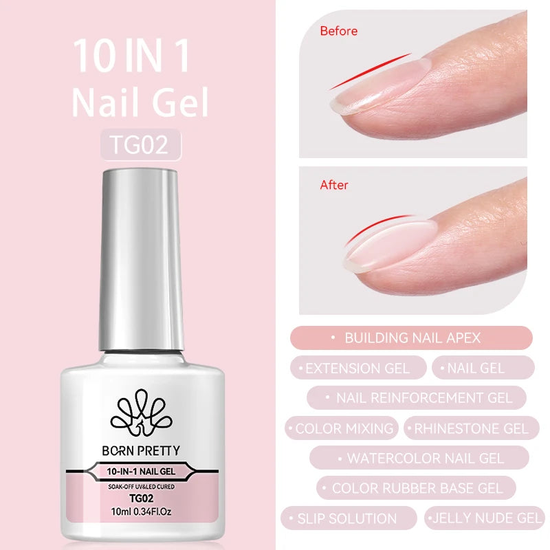 BORN PRETTY 10ml Silver Water Light Cat Magnetic Gel Nail Polish Nail Supplies Vernis Semi Permanent Gel for Fall Winter Nails