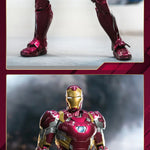 Marvel Iron Man MK46 Assembled Model 10in 1/7 scale Action Figures Reactors can emit light Collect Ornament Boy Toy Gift