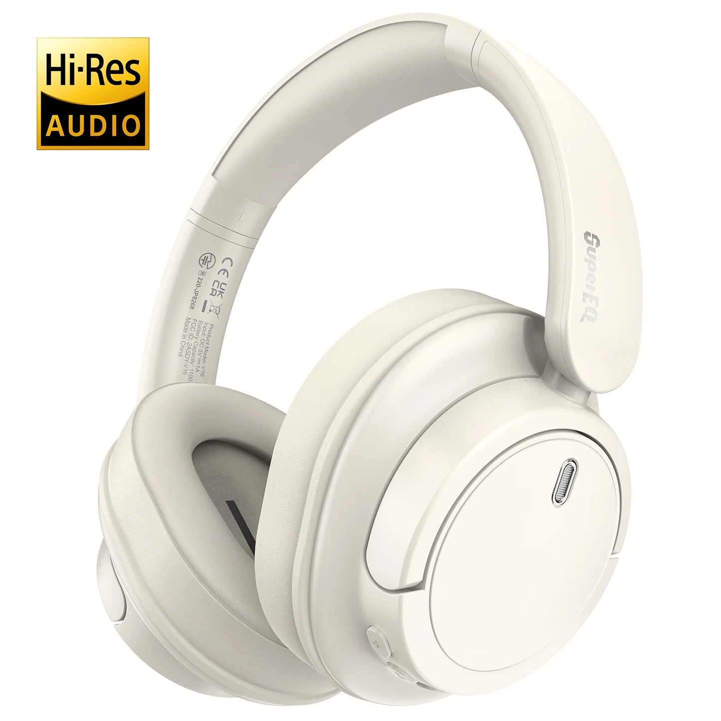 Oneodio SuperEQ V16 Wireless Headphones Bluetooth 5.3 Over Ear Headset With Mic Bass/Pop Mode Hi-Res Foldable Headphones 90H