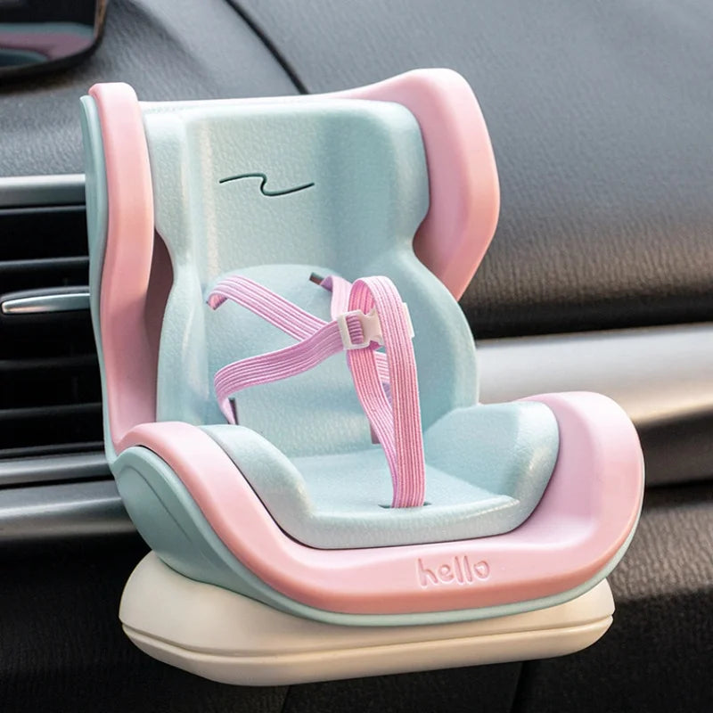 Doll Accessory For Labubu Plush Doll Car Accessory Compatible Car Air Conditioning Vent Cute Car Decoration Hanging Ornament