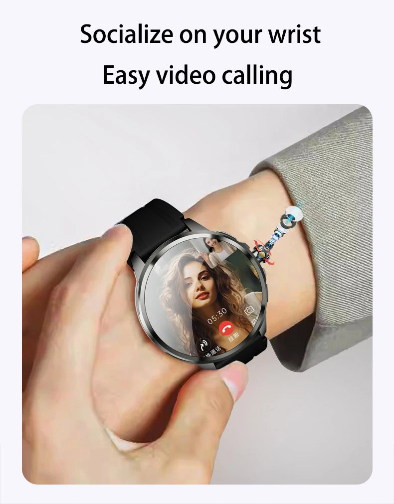 Origianl H99 Smartwatch Amoled 4G Smart Watch Men Students With 190° Rotary Camera GPS Position WIFI Connect Google Play Store