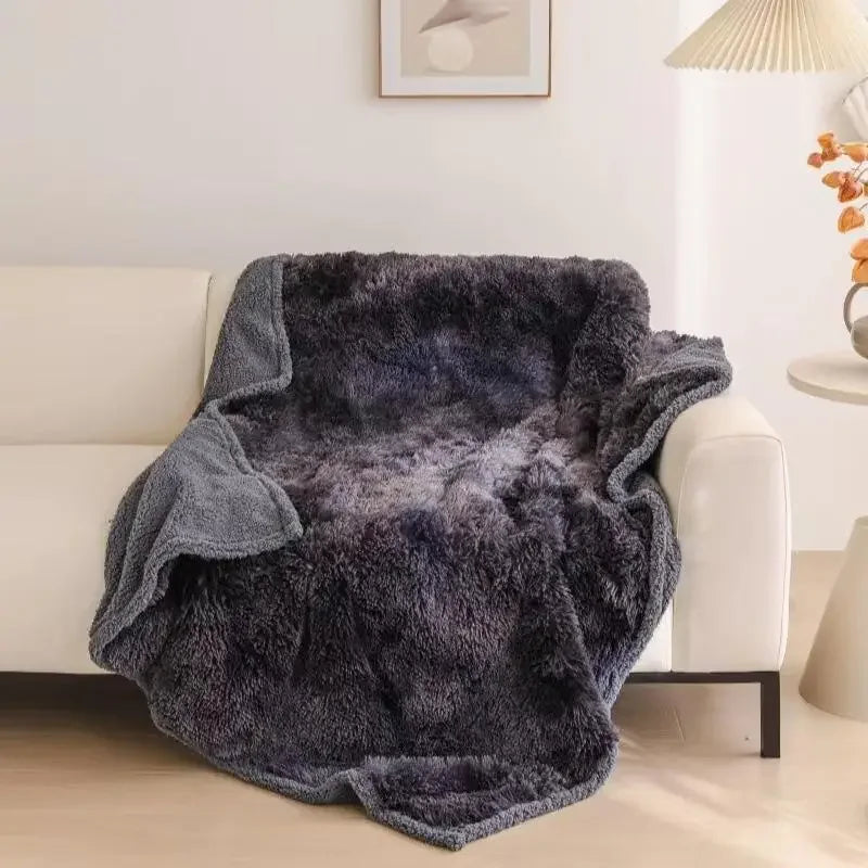 2025 New Waterproof Blanket for Couple, Large Size for Beds Bedroom Throw Luxury Shaggy Warm Blankets Lovers Microfibre-blanket