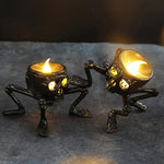 New Halloween Skull Lantern Atmosphere Setting Props Skeleton Foot Night Light Halloween Party Decoration LED Candle Light