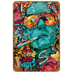 Halloween Horror Movie Metal Sign - Shabby Tin Wall Art, Man Cave Theater Home Decor