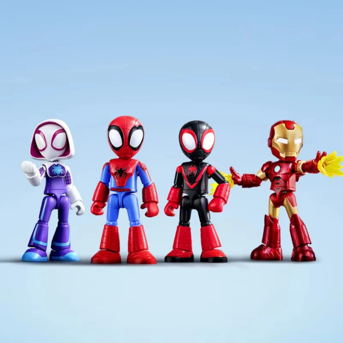 In Stock Genuine Blokees Marvel Spidey Amazing Friend Spider-Man Miles Ant-Man Anime Figure Action Figure Model Collection Toys