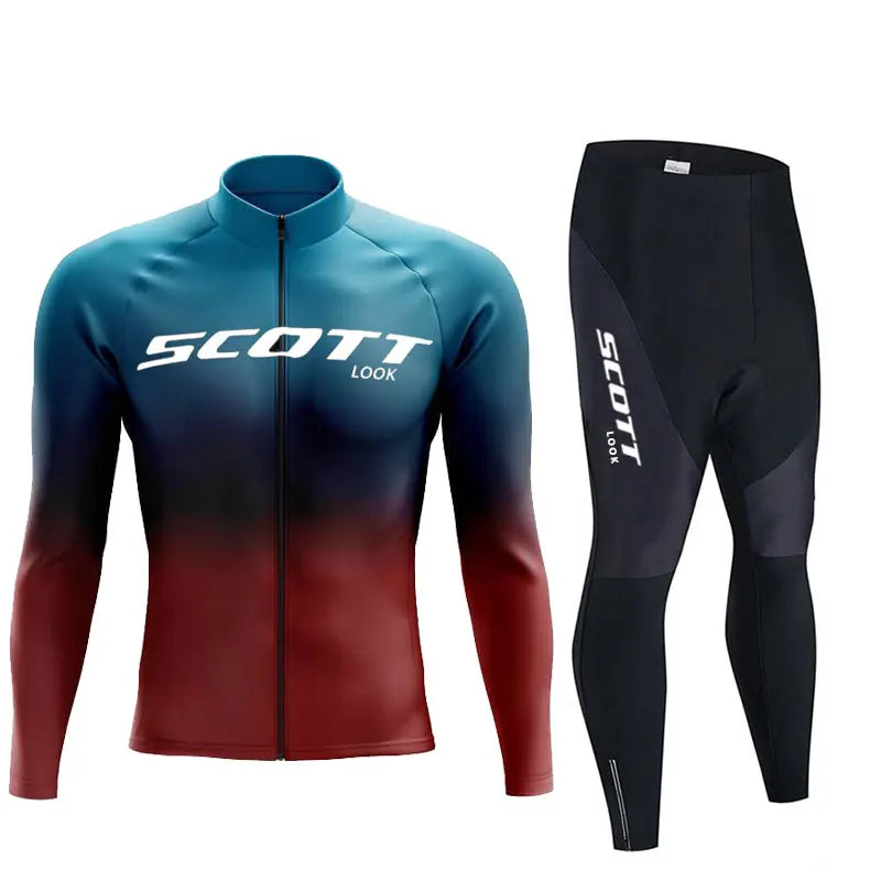 2025 Autumn Cycling Long Sleeve Jersey set Bike Uniform Sports Bicycle spring Clothing MTB Clothes Wear Maillot Ciclismo suit