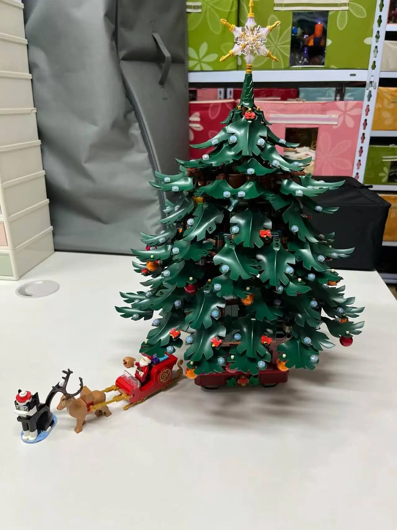 3171 Pieces 2025 New Christmas Tree Building Blocks Compatible with 41843 Children's Toys Birthday Gift