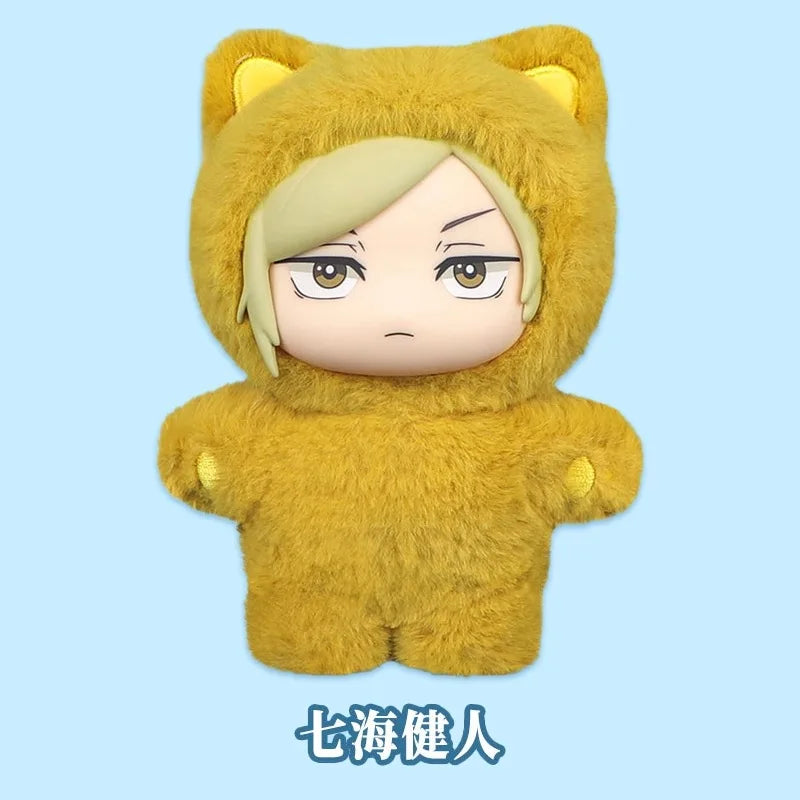 In Stock Genuine Eaki Jujutsu Kaisen Season 2 Cat Park Party Gojo Satoru Blind Box Plush Doll Bag Pendant Model Collection