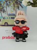 Labubu Haute Couture 17cm Doll Clothing| Gen1-3 Compatible | Designer Outfit with Mini Hat, Glasses & Shoes | Collectible Set