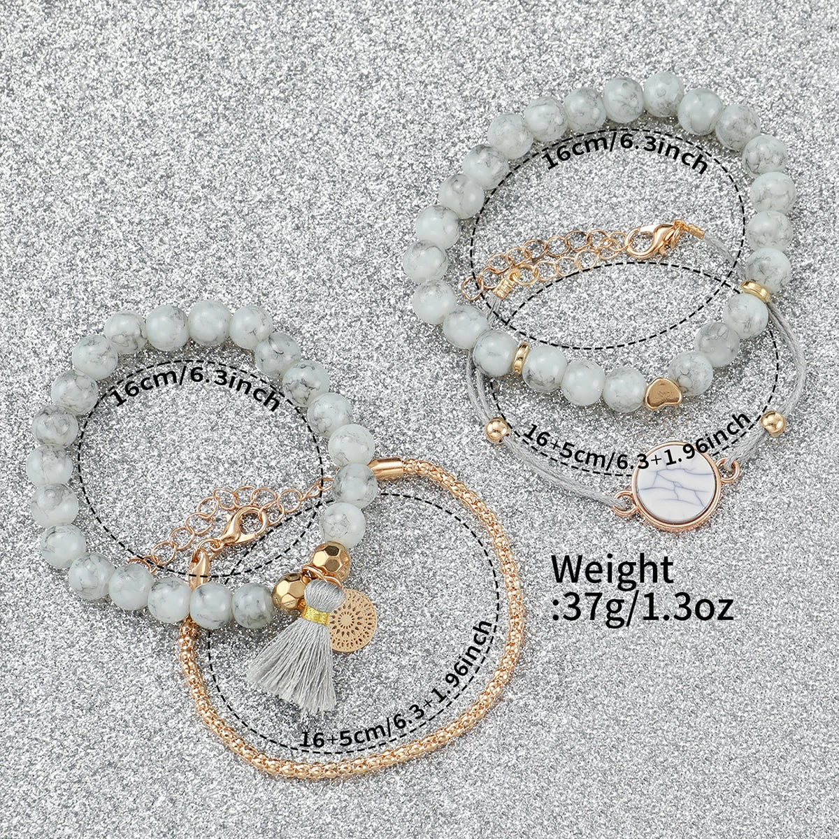 3/4/5PCS Fashion Rhinestone Women's Watch Flowers Printed Leather Band Female Quartz Watches Bracelets Set（Without Box）