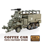 WW2 Classic Anti-tank Gun Building Blocks Army Weapon Toys Military Armored Cars MOC Bricks Tank Model Adult Children Gifts NEW